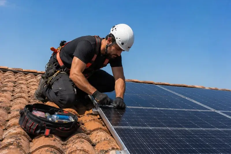 Maintenance et monitoring de panneaux solaires à Cestas